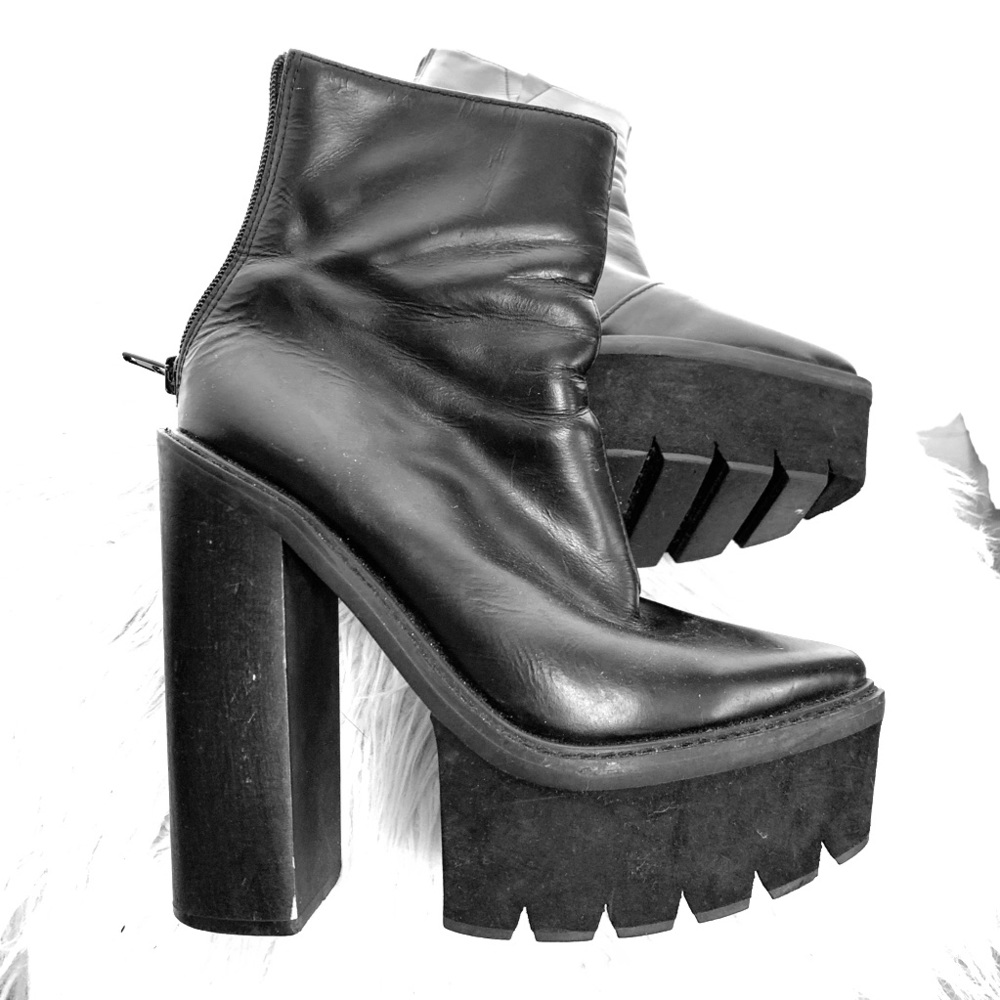 Jeffrey Campbell Famous Pointed Toe Platform Boots
